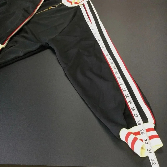 NWT G-Style Men's Black Tri-Tone Striped Front Zip Sports Track Jacket Size XL - Picture 6 of 10